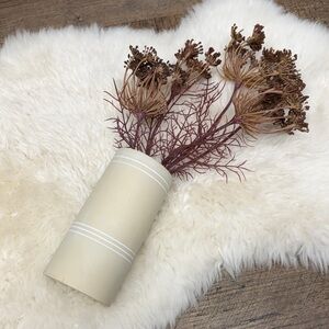 Hearth & Hand with Magnolia Neutral Cream Ceramic Vase faux stems